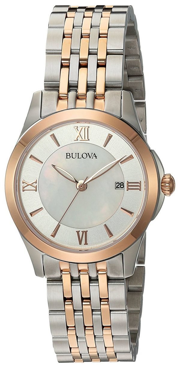 Bulova 98m125 Kello Valkoinen / Punakultasävyinen