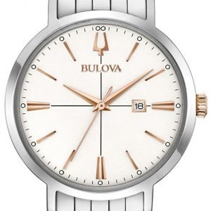 Bulova 98m130 Kello Valkoinen / Teräs