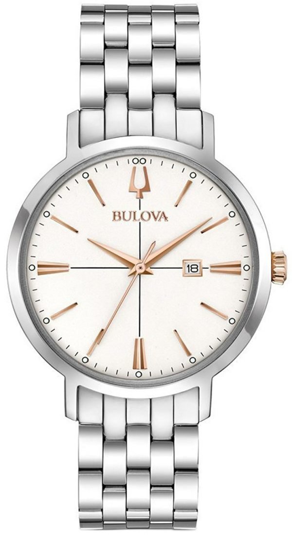 Bulova 98m130 Kello Valkoinen / Teräs