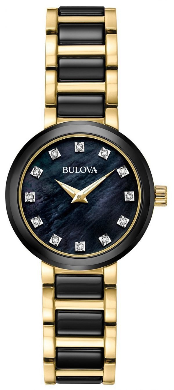 Bulova 98p159 Kello Musta / Kullansävytetty Teräs