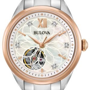 Bulova 98p170 Kello Valkoinen / Punakultasävyinen