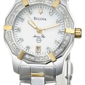 Bulova 98r118 Kello Valkoinen / Kullansävytetty Teräs