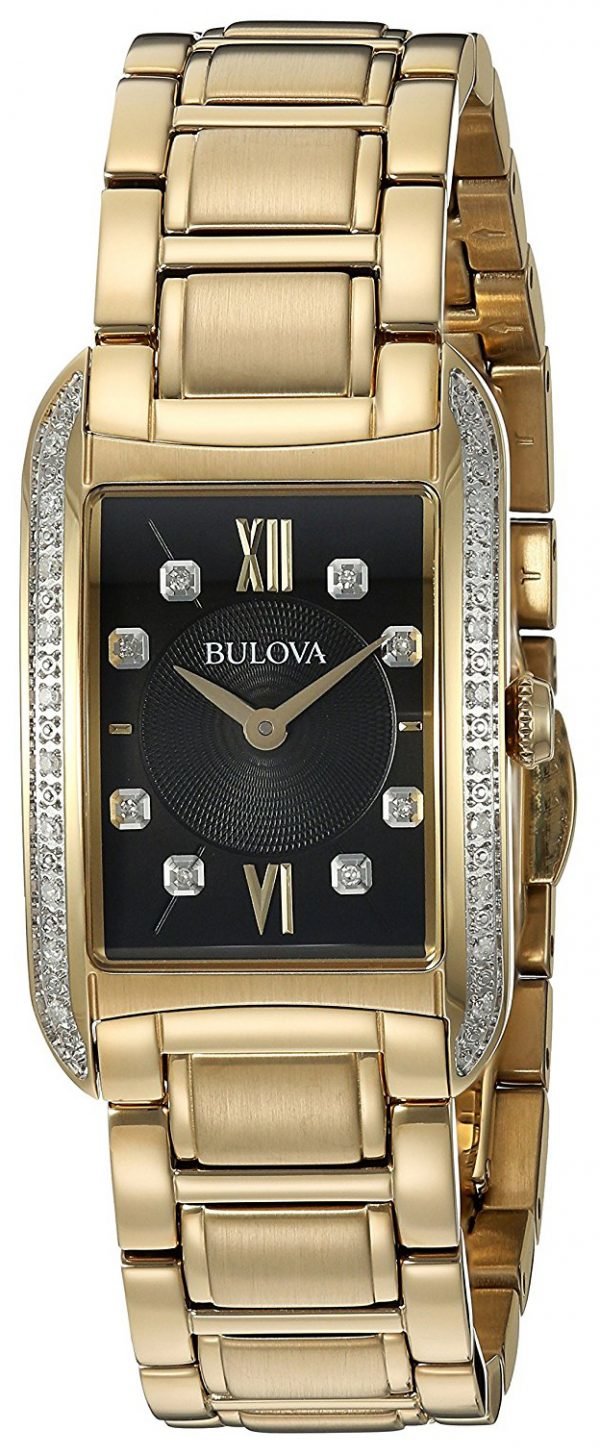 Bulova 98r228 Kello Musta / Kullansävytetty Teräs