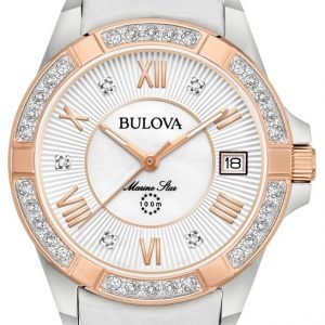 Bulova 98r233 Kello Valkoinen / Nahka