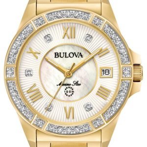 Bulova 98r235 Kello Valkoinen / Kullansävytetty Teräs