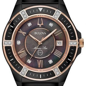 Bulova 98r242 Kello Musta / Punakultasävyinen