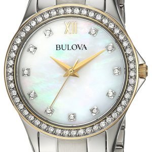 Bulova 98x112 Kello Valkoinen / Kullansävytetty Teräs