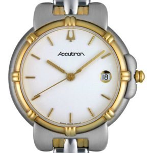 Bulova Accutron 28b25 Kello Valkoinen / Kullansävytetty Teräs