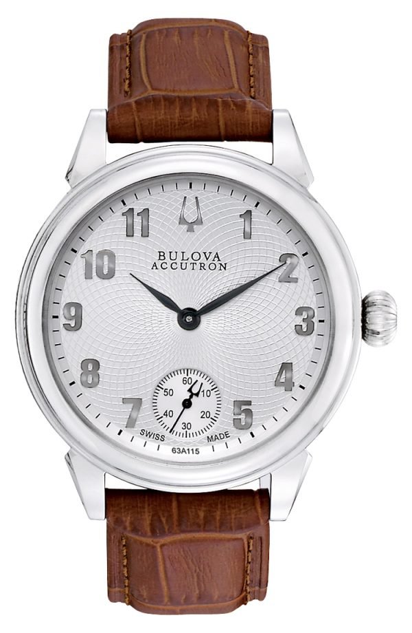 Bulova Accutron 63a115 Kello Hopea / Nahka