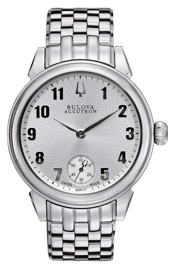 Bulova Accutron 63a117 Kello Hopea / Teräs