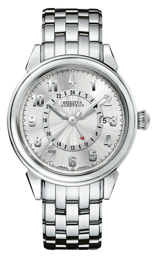 Bulova Accutron 63b013 Kello Hopea / Teräs