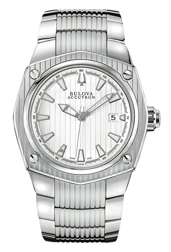 Bulova Accutron 63b036 Kello Hopea / Teräs