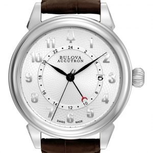 Bulova Accutron 63b153 Kello Hopea / Nahka