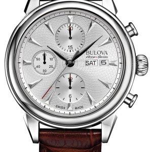 Bulova Accutron 63c112 Kello Hopea / Nahka