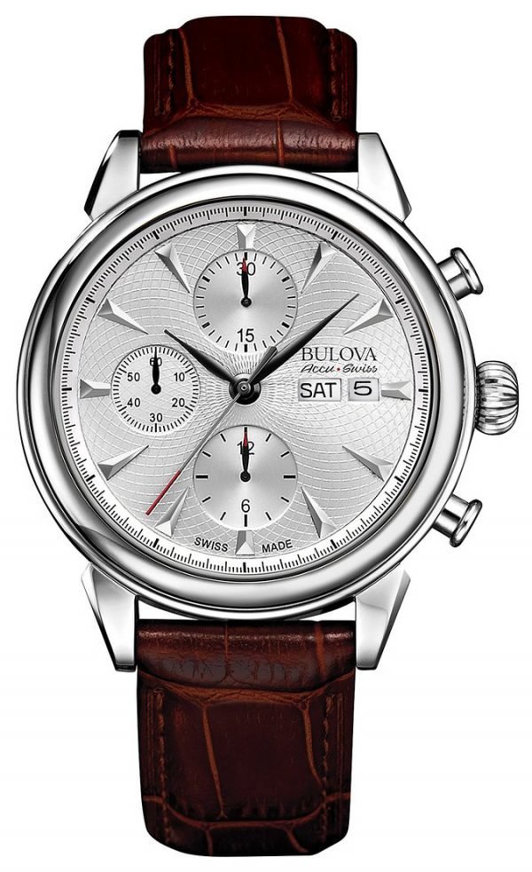 Bulova Accutron 63c112 Kello Hopea / Nahka