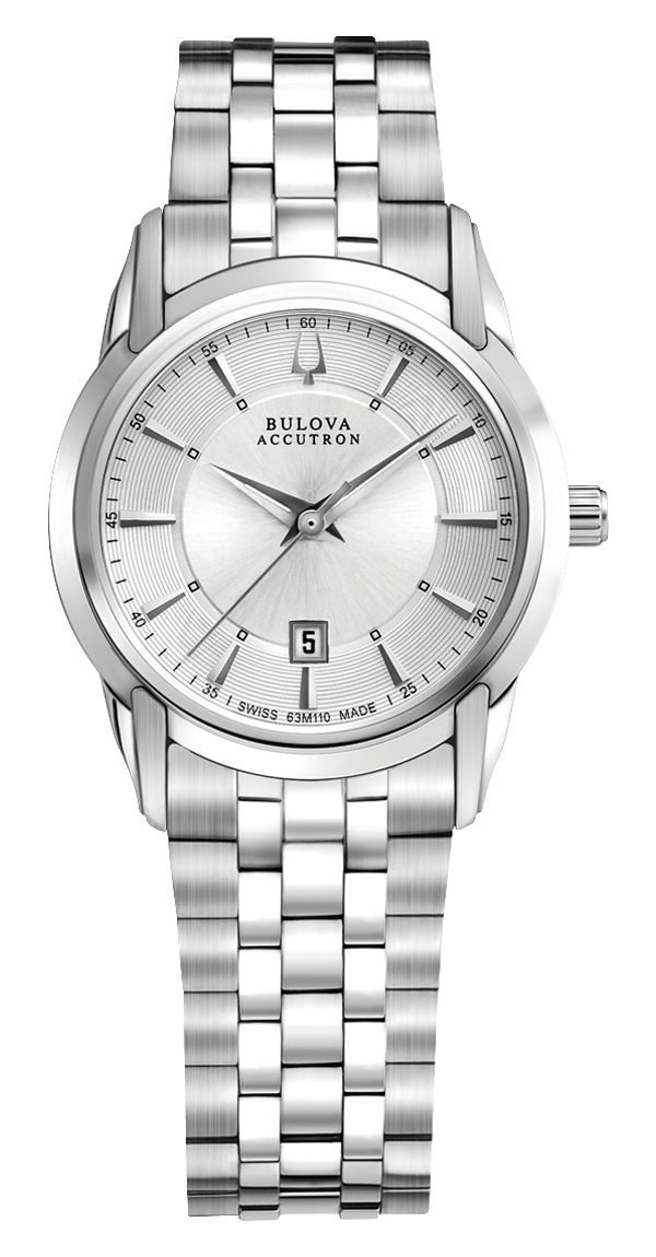 Bulova Accutron 63m110 Kello Hopea / Teräs