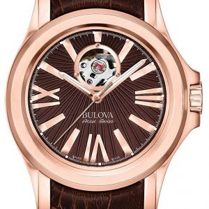 Bulova Accutron 64a104 Kello Ruskea / Nahka