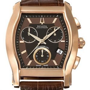 Bulova Accutron 64b112 Kello Ruskea / Nahka