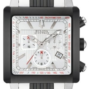 Bulova Accutron 65b143 Kello Hopea / Teräs