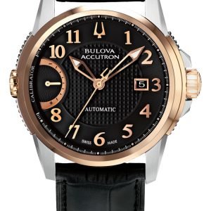 Bulova Accutron 65b148 Kello Musta / Nahka