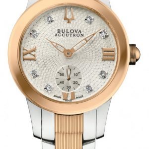 Bulova Accutron 65p101 Kello Hopea / Punakultasävyinen