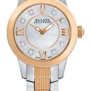 Bulova Accutron 65p106 Kello Valkoinen / Punakultasävyinen