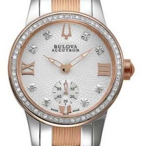 Bulova Accutron 65r139 Kello Hopea / Punakultasävyinen