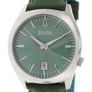 Bulova Accutron 96b211 Kello Vihreä / Nahka