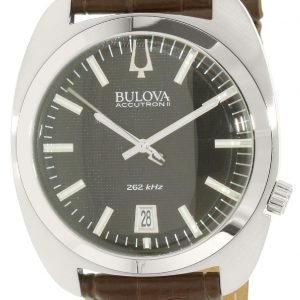 Bulova Accutron 96b253 Kello Musta / Nahka