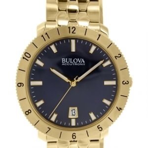 Bulova Accutron 97b130 Kello Sininen / Kullansävytetty Teräs