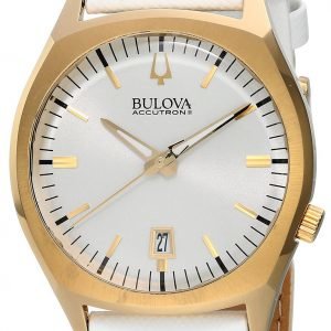 Bulova Accutron 97b131 Kello Valkoinen / Nahka