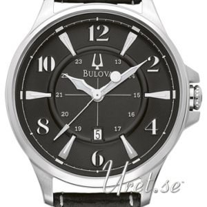 Bulova Adventurer 96b135 Kello Musta / Nahka