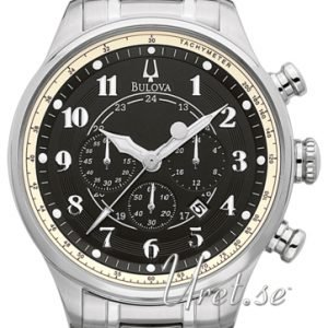 Bulova Adventurer 96b138 Kello Musta / Teräs