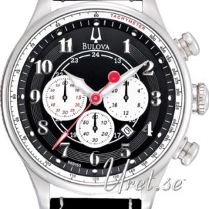 Bulova Adventurer 96b150 Kello Musta / Nahka