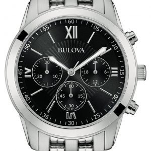 Bulova Bracelet 96a175 Kello Musta / Teräs