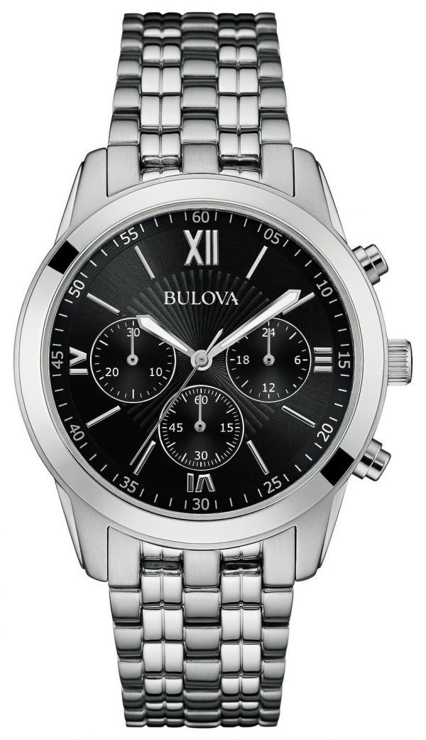 Bulova Bracelet 96a175 Kello Musta / Teräs