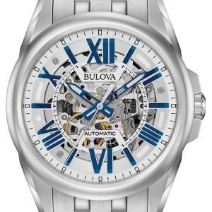 Bulova Bracelet 96a187 Kello Valkoinen / Teräs