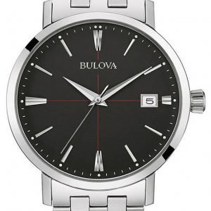 Bulova Bracelet 96b244 Kello Musta / Teräs