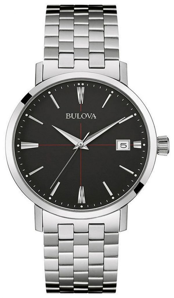 Bulova Bracelet 96b244 Kello Musta / Teräs