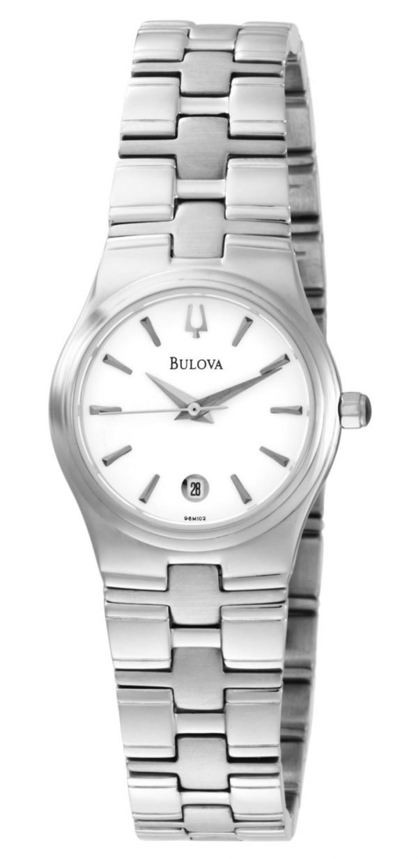 Bulova Bracelet 96m102 Kello Valkoinen / Teräs