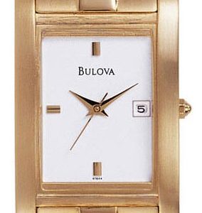 Bulova Bracelet 97b44 Kello Valkoinen / Kullansävytetty Teräs