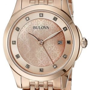 Bulova Bracelet 97p112 Kello Punakultaa / Punakultasävyinen