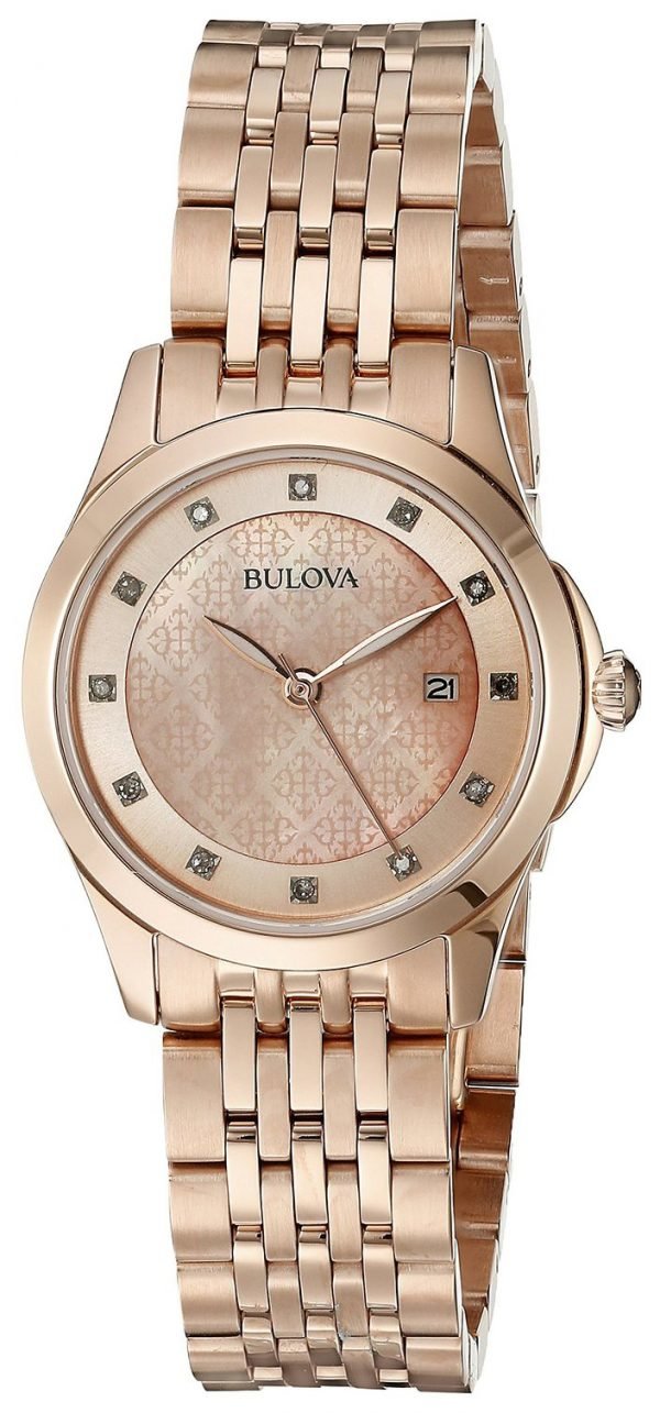 Bulova Bracelet 97p112 Kello Punakultaa / Punakultasävyinen