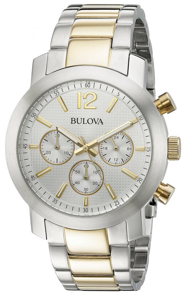 Bulova Bracelet 98a145 Kello Hopea / Kullansävytetty Teräs