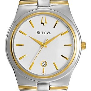 Bulova Bracelet 98b108 Kello Valkoinen / Kullansävytetty