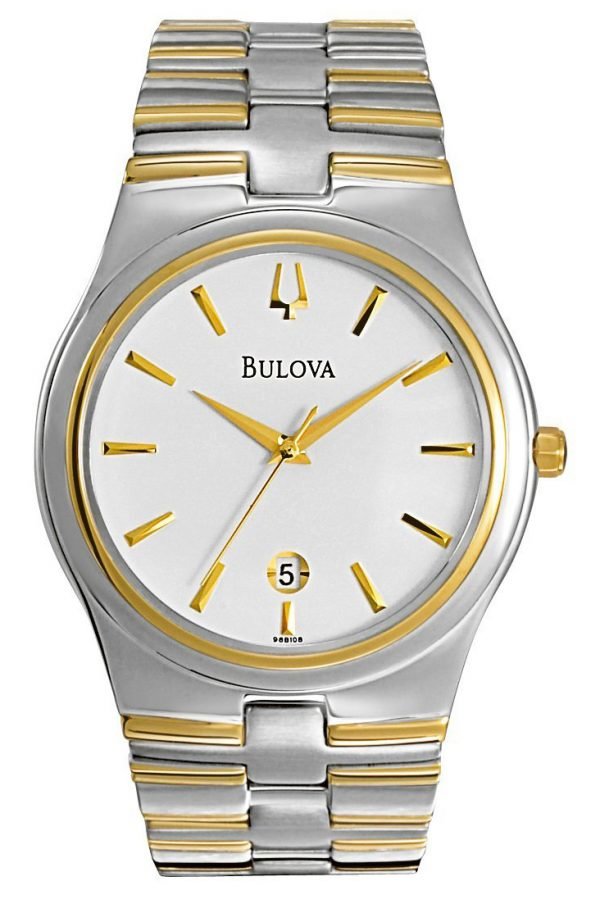 Bulova Bracelet 98b108 Kello Valkoinen / Kullansävytetty