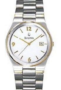Bulova Bracelet 98h14 Kello Valkoinen / Kullansävytetty Teräs