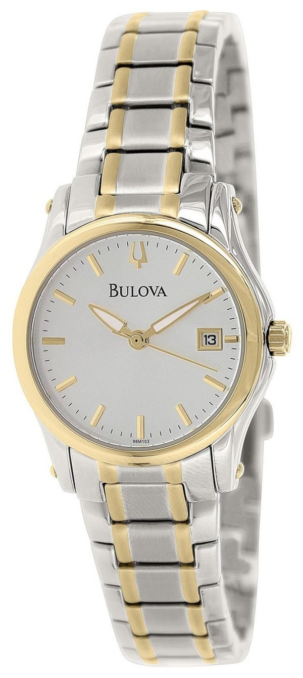 Bulova Bracelet 98m103 Kello Hopea / Kullansävytetty Teräs