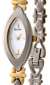 Bulova Bracelet 98v03 Kello Valkoinen / Kullansävytetty Teräs