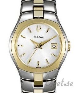 Bulova Bracelet Dam 98m101 Kello Valkoinen / Teräs